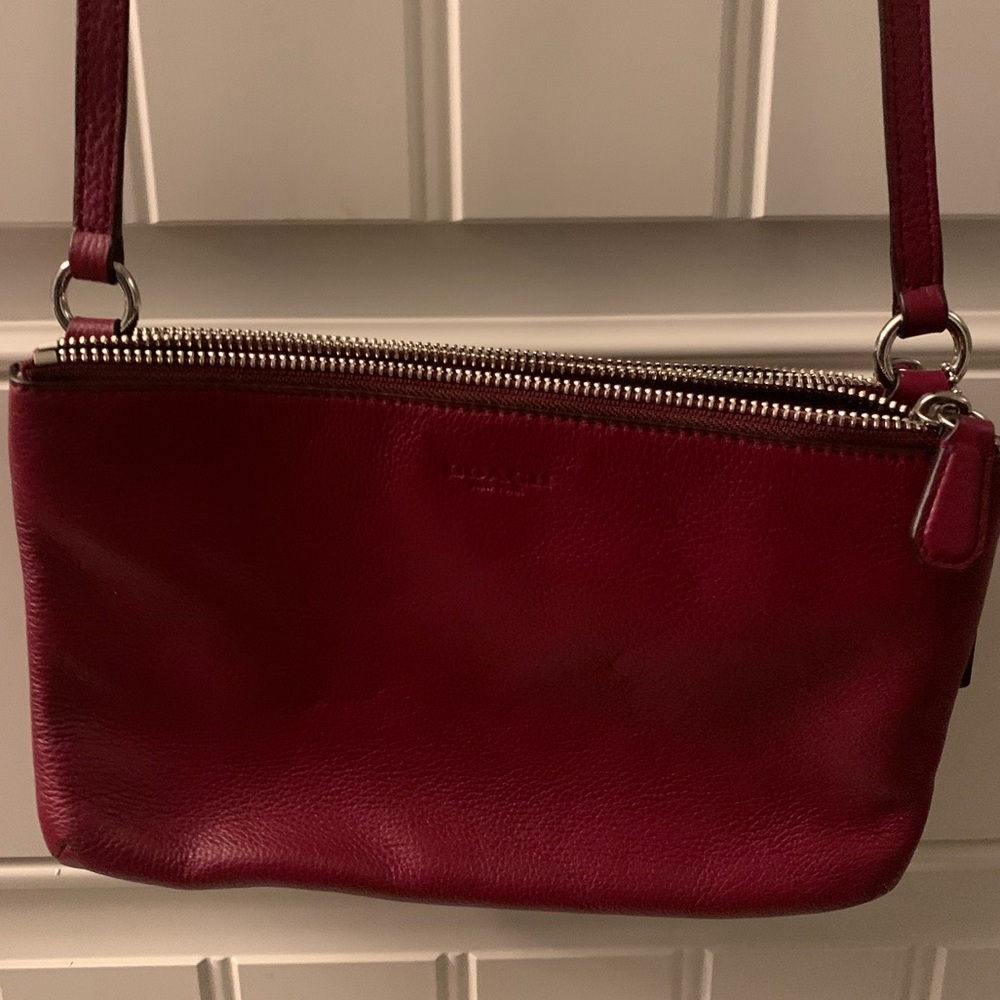 Vintage Coach Lyla Double Gusset crossbody bag